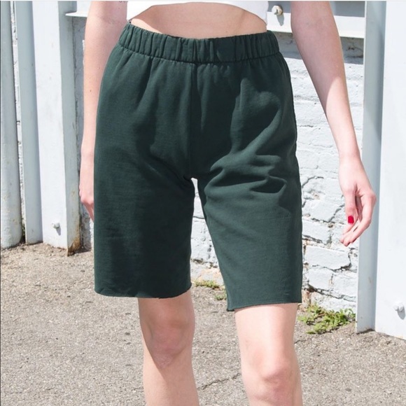 Dark Green Sweat Shorts Cheap Sale, UP 